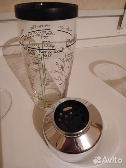 Шейкер Arcoroc, France, подарочный набор, новый