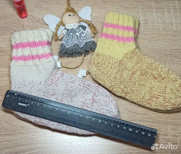 Детские вязаные носки