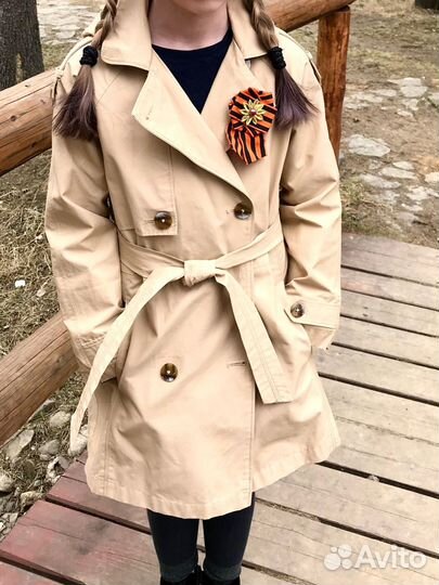 Плащ для девочки zara 134 см