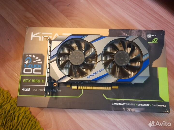 Видеокарта gtx 1050ti kfa2 4gb 1click