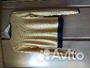 Кофта на пуговицах цвет охры