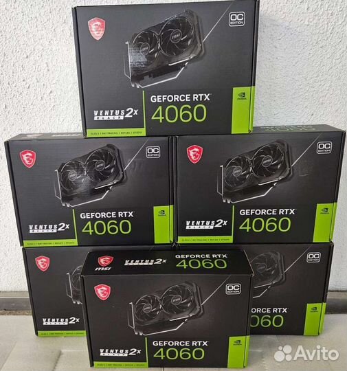 Видеокарты MSI RTX 4060 ventus 2X black OC