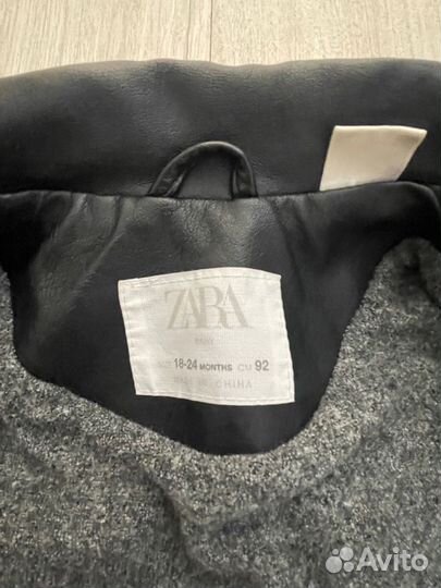 Кожаная куртка zara