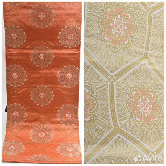 Оби Пояс шелковый двусторонний. Япония