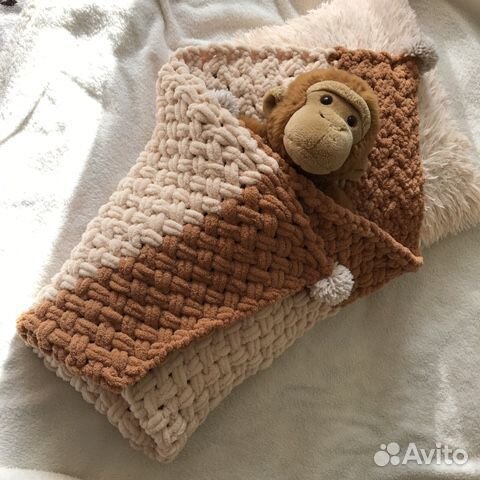 Детский плюшевый плед из Alize Puffy