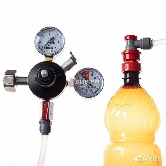 Комплект для карбонизации напитков в пэт бутылке