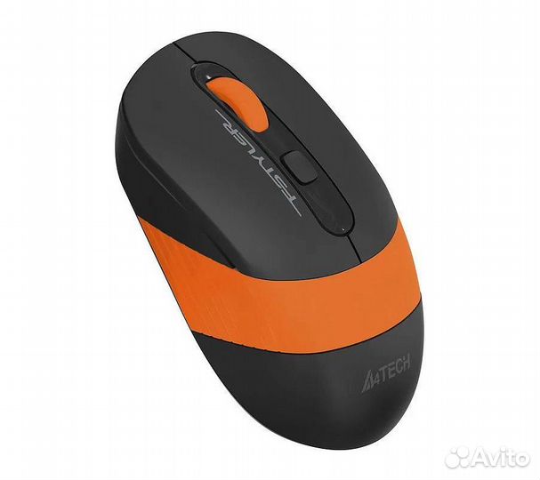 Беспроводная мышь A4Tech Fstyler FG10S, черный/ора