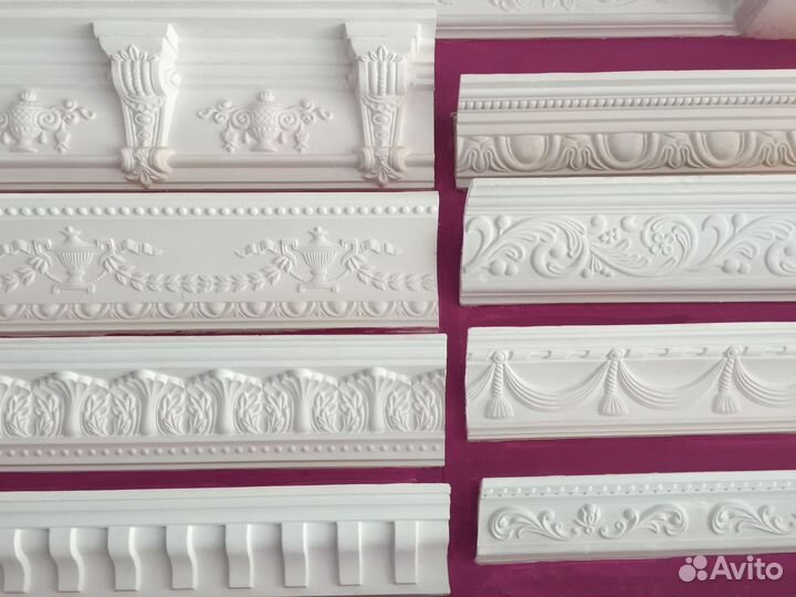 Багет потолочный, карнизы,молдинги из гипса