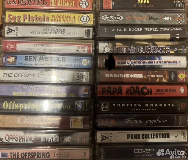 Аудиокассеты панк, альтернатива, гранж