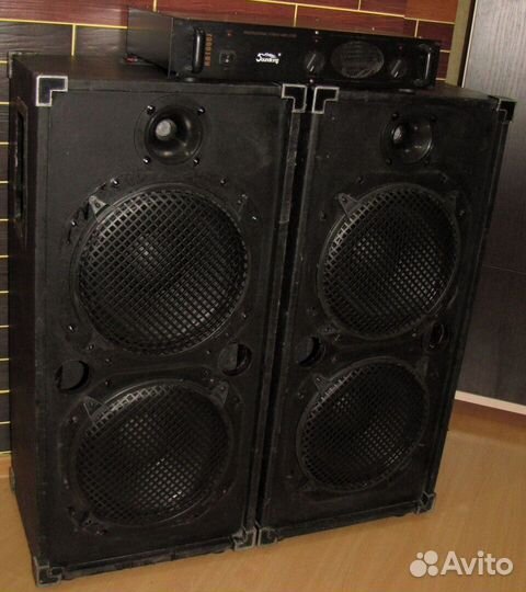 Колонки XLine 1500W A-212 2шт Pro Stereo Усилитель