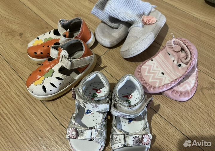Обувь пакетами сандали кроссовки 20 21