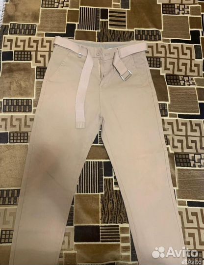 Штаны бежевые на подростка