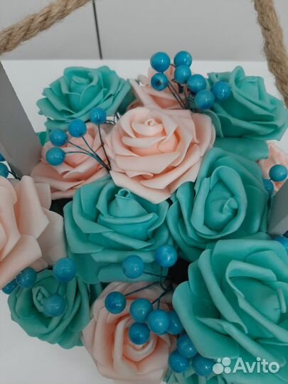 Цветы ручной работы кашпо подарок