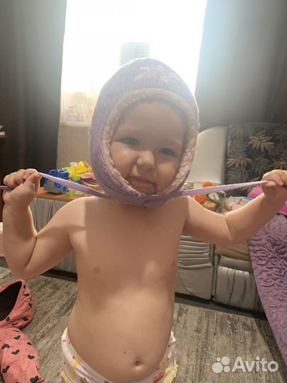 Шапка зимняя для девочки 50 52