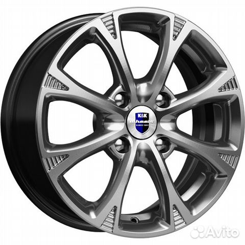 R15 4x100 6J ET45 D56,6 K&K Блюз (кс606) Дарк плат