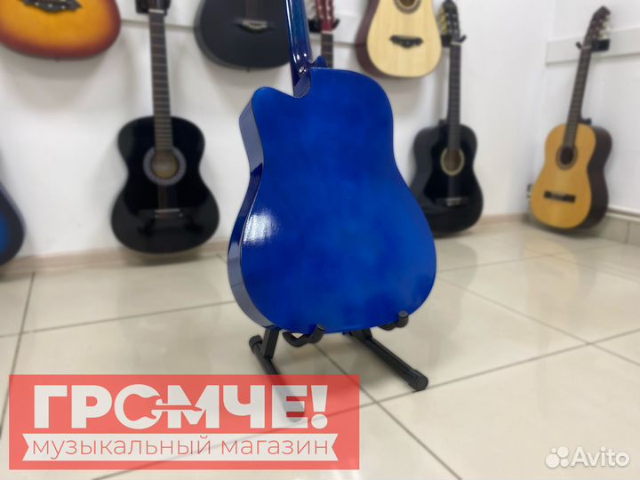 Гитара большой барабан с красивым принтом