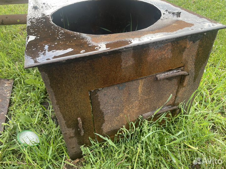 Печь для казана с трубой бу