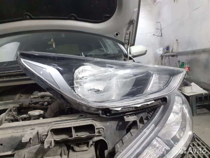 Фара передняя правая на hyundai solaris 2