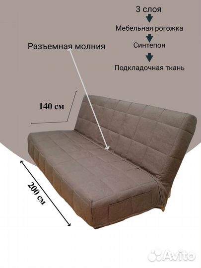 Новые Чехлы на диван Бединге икеа Ника(Аскона)