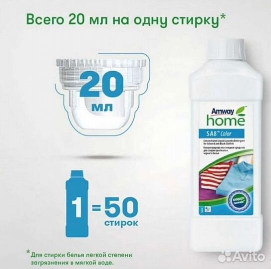 Amway средство для стирки цветного и чёрного