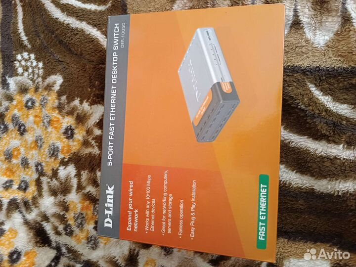 Коммутатор D-Link DES-1005D 5 портовый 10/100