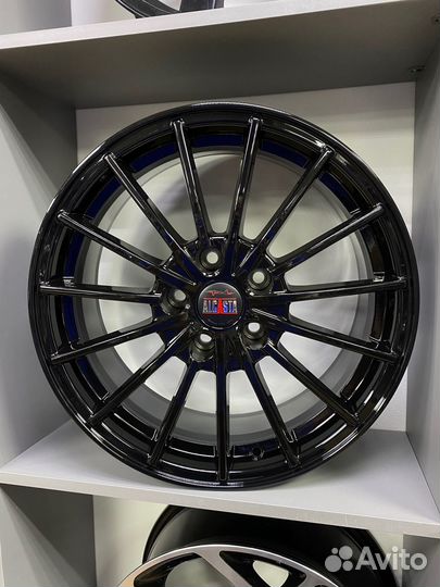 Alcasta 7x17/5x112 ET43 D57,1 M60 Black