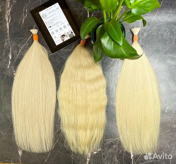 Волосы блонд срез
