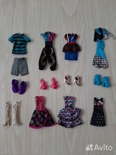 Monster high одежда аксессуары