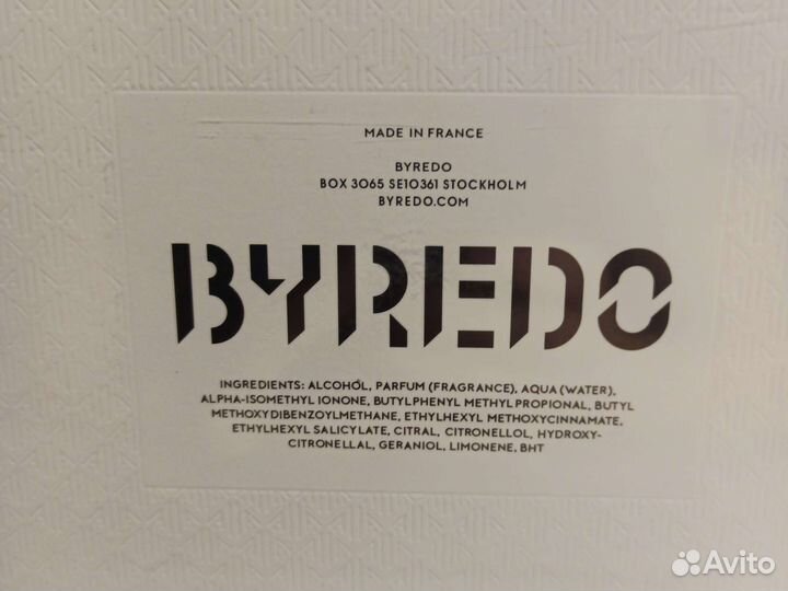 Духи, парфюм Byredo Blanche