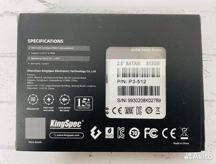 Новый SSD Накопитель на 512Gb