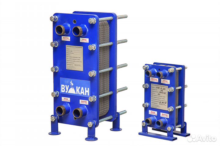 Теплообменник пластинчатый, нагрев воды