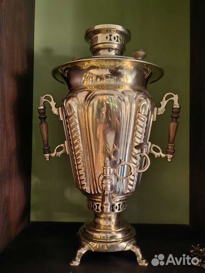 Самовар на дровах старинный, царский, жаровый