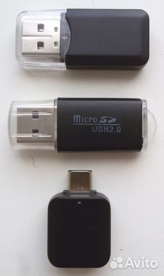 Переходник MicroSD-USB TypeC-USB
