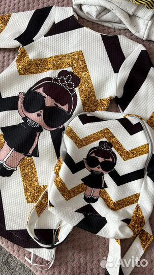 Пакет одежды на девочку 3-5 лет (размер 110-116)