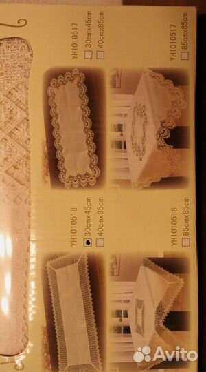 Подарочный набор - салфетки кружевные на стол