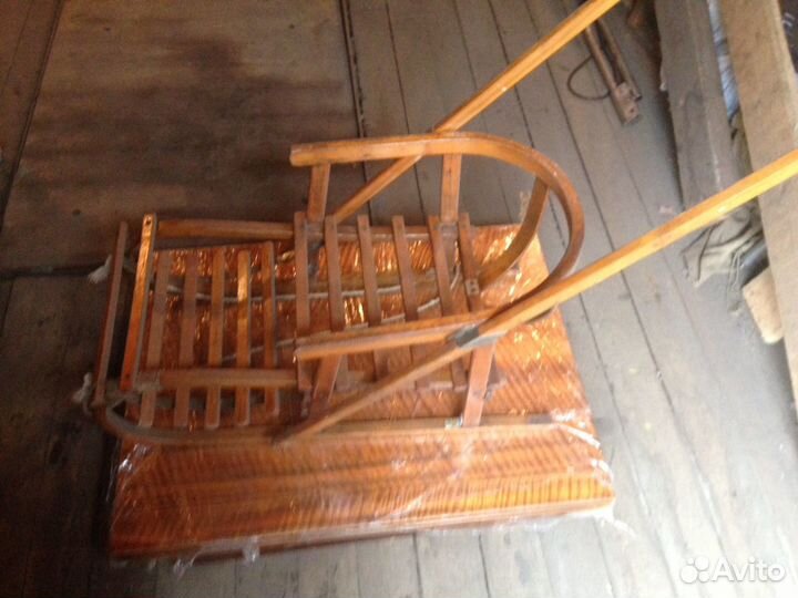 Санки детские деревянные