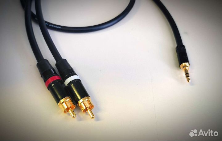 Кабель межблочный аудио mini Jack 3,5 -2 RCA AUX