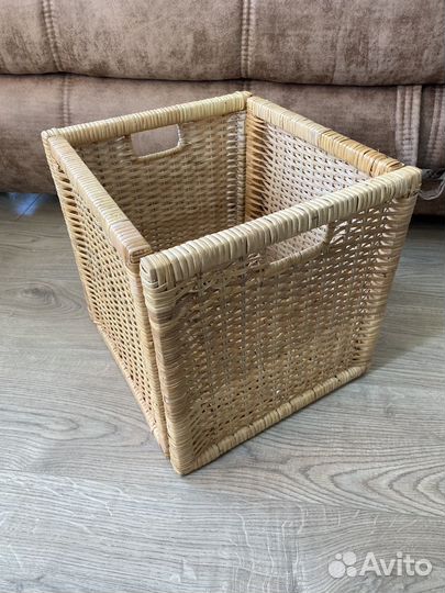 Корзина плетенная из ротанга Икеа