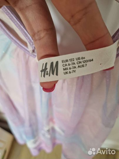 Нарядное платье H&M 122см