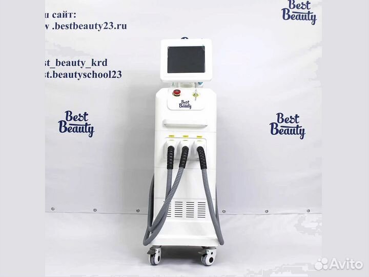 Аппарат 4 в 1 модель К10: Элос, SHR, YAG-лазер