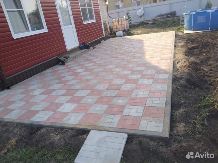 Укладка тротуарной плитки