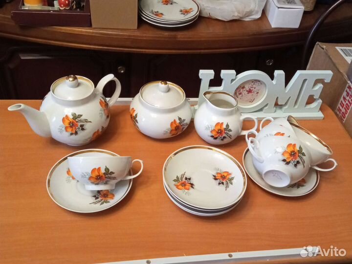 Чайный сервиз СССР Дулево