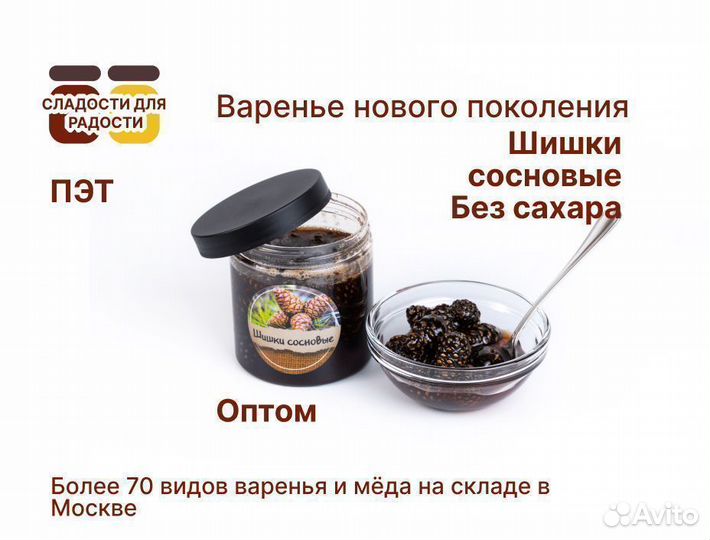 Варенье шишки сосновые оптом. Пэт