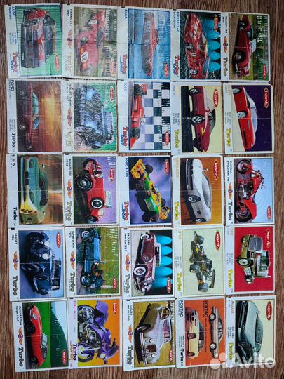 Вкладыши от жвачки турбо