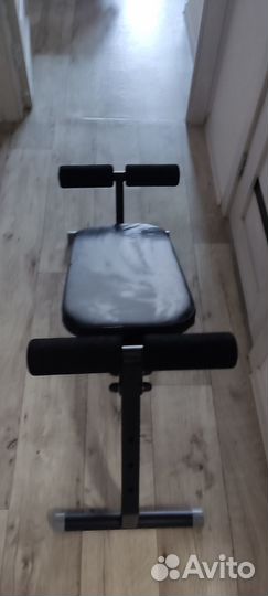 Скамья 2в1. Пресс + Гиперэкстензия Черная