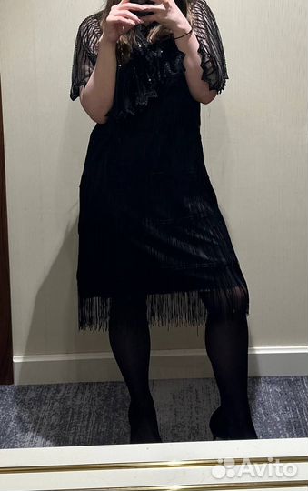 Платье с бахромой
