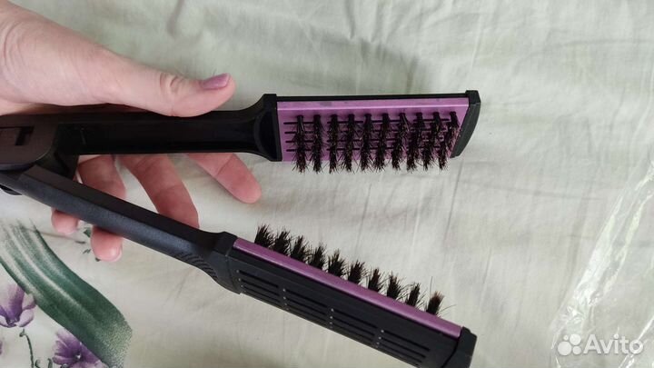 Расческа из натуральной щетины+ зажимы
