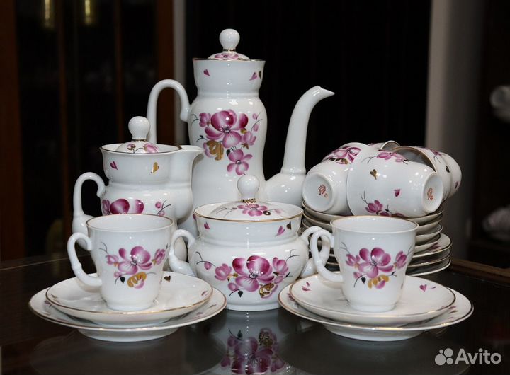 Редкий чайно-кофейный сервиз 