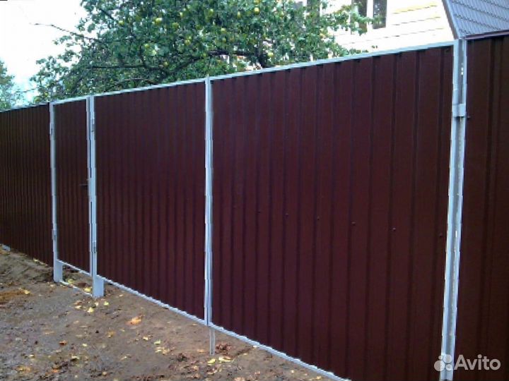 Забор из профнастила