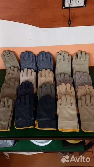 Перчатки рабочие кожаные